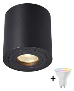 Zuma Line ACGU10-159-N - LED RGBW Stm. bodové svít. 1xGU10/4,8W/230V IP44 černá+DO
