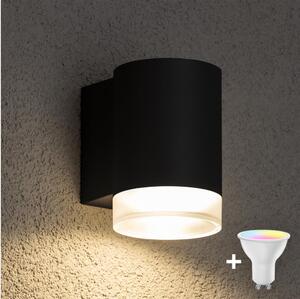 Brilagi - LED RGBW Venkovní nástěnné svítidlo MATERA 1xGU10/4,8W/230V černá IP54