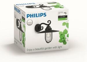 Venkovní nástěnné svítidlo Philips Pasture 16270/30/PN černé