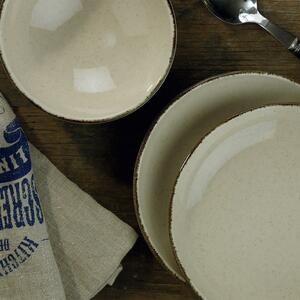 24dílná sada béžového porcelánového nádobí Kütahya Porselen Classic