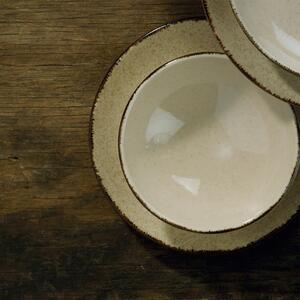 24dílná sada béžového porcelánového nádobí Kütahya Porselen Classic