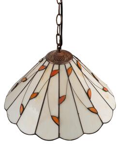 Brilagi - Tiffany vitrážový lustr na řetězu FOLIA 1xE27/60W/230V pr. 40 cm