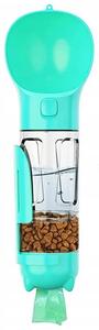 Zaparkorun Přenosný dávkovač vody a krmiva pro domácí mazlíčky - 300 ml - tyrkysový