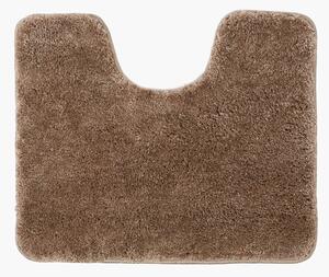 Goldea koupelnová předložka / kobereček s vyšším chlupem a výkrojem - kávová 50x60 cm 50 x 60 cm