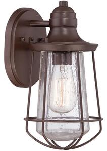 Quoizel QZ-MARINE-S -Venkovní nástěnné svítidlo MARINE 1xE27/60W/230V IP44 hnědá