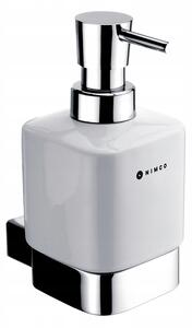Ruční nástěnný dávkovač mýdla Nimco 320 ml, stříbrný, vícebarevný