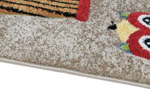 Breno Kusový koberec DIAMOND KIDS 24189/70, Hnědá, Vícebarevné, 140 x 200 cm