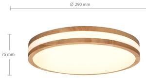 Brilagi - LED Stropní svítidlo MOLINA LED/24W/230V dub pr. 29 cm