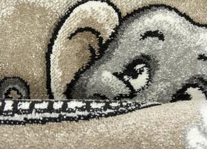 Breno Kusový koberec DIAMOND KIDS 24292/760, Hnědá, Vícebarevné, 120 x 170 cm