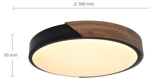 Brilagi - LED Stropní svítidlo PILANA LED/24W/230V dub pr. 30 cm