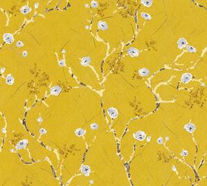 Vliesová tapeta na zeď PintWalls 38739-2 | 0,53 x 10,05 m | žlutá | A.S. Création