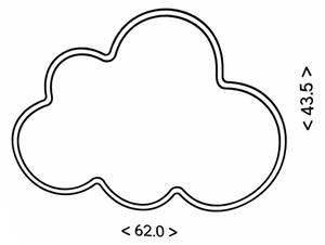 Brilagi - LED Dětské stropní svítidlo CLOUD LED/54W/230V bílá