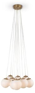 Brilagi - Lustr na lanku GLOBE 10xE14/15W/230V bílá