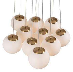 Brilagi - Lustr na lanku GLOBE 10xE14/15W/230V bílá