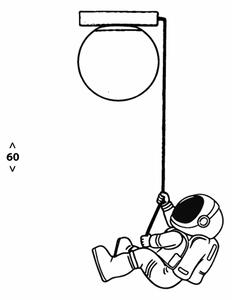 Brilagi - Dětské stropní svítidlo ASTRO 1xE14/15W/230V bílá