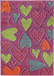 Breno Kusový koberec PLAY 47/RMR, Růžová, Vícebarevné, 160 x 230 cm