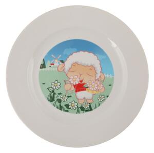 5dílný dětský porcelánový jídelní set Kütahya Porselen Sheep
