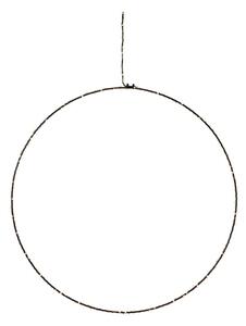 Černá vánoční závěsná světelná dekorace Markslöjd Alpha Circle, výška 45 cm