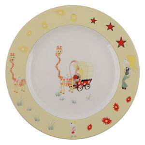 5dílný dětský porcelánový jídelní set Kütahya Porselen Giraffe