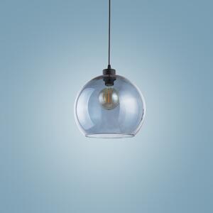 Light for home - Závěsné svítidlo s foukaným skleněným stínidlem 2765 CUBUS, 1 x E27 Max 60W, 1xE27 Max 60W, E27, Černá