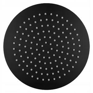 SPRCHOVÁ HLAVICE KULATÁ ČERNÁ 25 cm REA JS-P014B 30 ULTRA SLIM