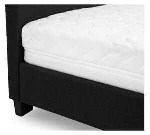 Čalouněná manželská postel bez matrace 160x200 BROOKE - tmavá šedá