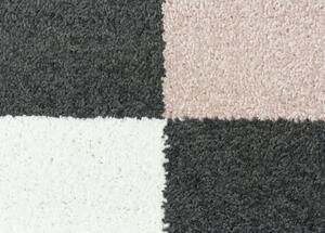 Breno Kusový koberec LOTTO 923/HR5X, Růžová, Vícebarevné, 67 x 120 cm