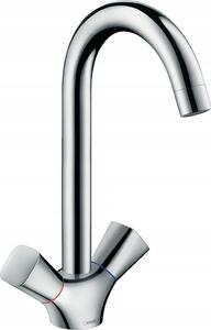 Stojánková kuchyňská baterie Hansgrohe Logis stříbrná