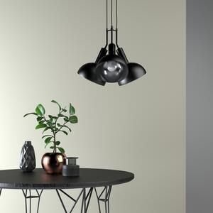 Light for home - Designové závěsné svítidlo na lanku 60599 "BUFFY", 3x60W, E27, Černá