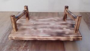 Dekorace Dřevo výrobky Dřevěný podnos s úchyty - 30 x 20 x 12 cm