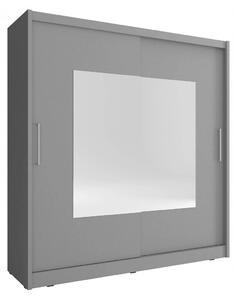 Šatní skříň se zrcadlem 180 cm WESTON 1 - grafit