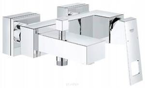 Jednopáková nástěnná vanová a sprchová baterie Grohe Eurocube stříbrná