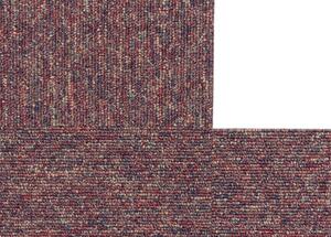 Breno Kobercový čtverec ARIZONA 390, velikost balení 5 m2 (20ks), Červená, Vícebarevné