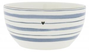 Miska Akvarel Blue Stripes, modrá, 425 ml Bastion Collections LI-BOWL-M-008-IB