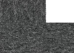 Breno Kobercový čtverec MUSTANG 77, velikost balení 5 m2 (20ks), Černá