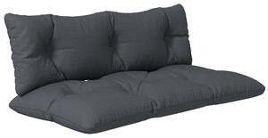 Outsunny Paletový Polštář pro Dvě Osoby 120cm x 60cm x 15cm s UV Ochrannou, Voděodolný Zahradní Polštář pro Lavici, Tmavě Šedý | Aosom