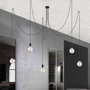 Light for home - Závěsné Svítidlo "SPIDER" 17506 - Moderní Elegance a Flexibilita, 5x60W, E27, Černá