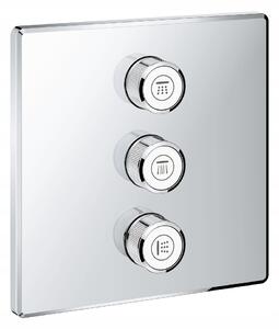 Podomítková vanová a sprchová baterie Grohe GROHTHERM SMARTCONTROL stříbrná