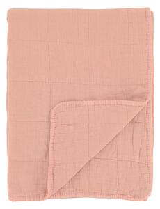 Korálový přehoz s opraným vzhledem Aix Vintage Quilt - 130*180 cm - Chic Antique