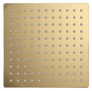 Sprchová hlavice zlatá čtvercová REA JS-P015BG univerzální 25 cm