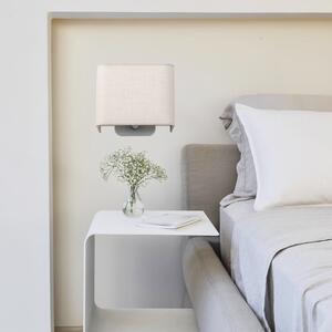 Light for home - Dřevěné nástěnné svítidlo "HOTEL", 1x40W, E27, šedá, přírodní javor