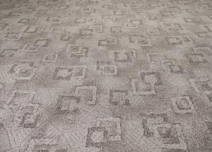 Breno Metrážový koberec BOSSANOVA 42, šíře role 400 cm, Hnědá