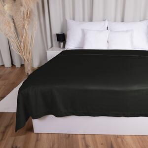 Biante Sametový přehoz na postel Velvet Premium SVP-014 Černozelený 140x200 cm