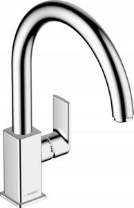 Stojánková kuchyňská baterie Hansgrohe Vernis Shape, stříbrná