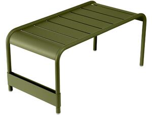 Zelený kovový zahradní konferenční stolek Fermob Luxembourg 86 x 44 cm - odstín pesto