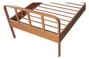 Oranžová jednolůžková postel s roštem 90x200 cm Mees – WOOOD