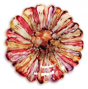 Light for home - Luxusní skleněná miska pro ovoce a dekorace MG 10, červená, růžová, hnědá, fialová, stříbrná