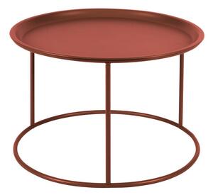 Červený konferenční stolek WOOOD Ivar, ø 56 cm