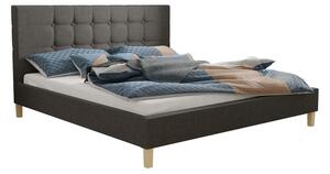 Čalouněná postel bez matrace 140x200 cm NEWARK - modrá