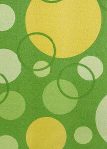 Breno Metrážový koberec EXPO NEW 25, šíře role 500 cm, Zelená, Vícebarevné